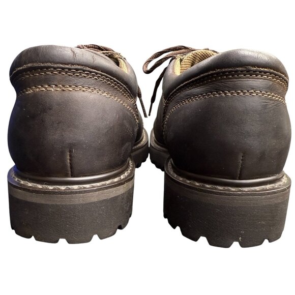 Men's AMERICAN EAGLE OUTFITTERS Brown Genuine Leather Lace-up Shoes- Size 10 - Picture 3 of 12